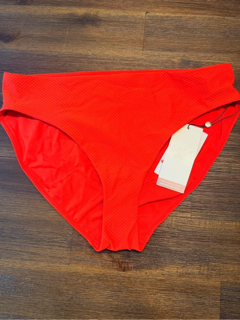 CALIA by Carrie Underwood red/orange Women's Bikini Bottom